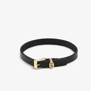Gucci Leather Logo Bracelet